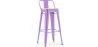 Sgabello da bar con schienale - Design industriale - 76 cm - Stylix image 9