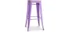Sgabello da bar - Design industriale - Acciaio e legno - 76cm - Stylix image 9