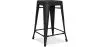 Sgabello da bar - Design industriale - Acciaio opaco - 60cm - Nuova edizione - Stylix image 9