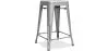 Sgabello da bar - Design industriale - Acciaio opaco - 60cm - Nuova edizione - Stylix image 9