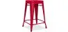 Sgabello da bar - Design industriale - Acciaio opaco - 60cm - Nuova edizione - Stylix image 9