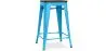 Sgabello da bar - Design industriale - Legno e acciaio - 60cm - Stylix image 9