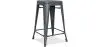 Sgabello da bar - Design industriale - Acciaio opaco - 60cm - Nuova edizione - Stylix image 9