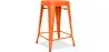 Sgabello da bar - Design industriale - Acciaio opaco - 60cm - Nuova edizione - Stylix image 9