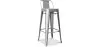Sgabello da bar con schienale - Design industriale - 76 cm - Nuova edizione - Stylix image 9