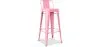 Sgabello da bar con schienale - Design industriale - 76 cm - Nuova edizione - Stylix image 9