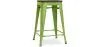 Sgabello da bar - Design industriale - Legno e acciaio - 60cm - Stylix image 9