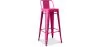 Sgabello da bar con schienale - Design industriale - 76 cm - Nuova edizione - Stylix image 9