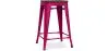 Sgabello da bar - Design industriale - Legno e acciaio - 60cm - Stylix image 9