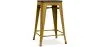 Sgabello da bar - Design industriale - Legno e acciaio - 60cm - Stylix image 9