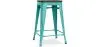 Sgabello da bar - Design industriale - Legno e acciaio - 60cm - Stylix image 9