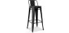 Sgabello da bar con schienale - Design industriale - 76 cm - Nuova edizione - Stylix image 9