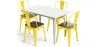 Pack Tavolo da pranzo e 4 sedie da pranzo Design industriale - Nuova edizione - Bistrot Stylix image 9