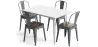 Pack Tavolo da pranzo e 4 sedie da pranzo Design industriale - Nuova edizione - Bistrot Stylix image 9