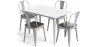 Pack Tavolo da pranzo e 4 sedie da pranzo Design industriale - Nuova edizione - Bistrot Stylix image 9