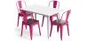 Pack Tavolo da pranzo e 4 sedie da pranzo Design industriale - Nuova edizione - Bistrot Stylix image 9