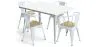 Pack Tavolo da pranzo e 4 sedie da pranzo con braccioli Design industriale - Nuova edizione - Bistrot Stylix image 9