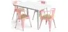 Pack Tavolo da pranzo e 4 sedie da pranzo con braccioli Design industriale - Nuova edizione - Bistrot Stylix image 9