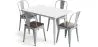 Pack Tavolo da pranzo e 4 sedie da pranzo Design industriale - Nuova edizione - Bistrot Stylix image 9