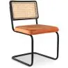 Sedia da pranzo - Rivestita in velluto - Legno e rattan - Puila image 9