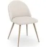 Sedia da pranzo - Rivestita in tessuto bouclé - Design scandinavo - Evelyne image 9