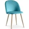 Sedia da pranzo - imbottita in velluto - Stile scandinavo - Evelyne image 9