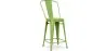 Sgabello da bar con schienale - Design industriale - 60cm - Stylix image 9