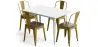 Pack Tavolo da pranzo e 4 sedie da pranzo Design industriale - Nuova edizione - Bistrot Stylix image 9