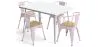 Pack Tavolo da pranzo e 4 sedie da pranzo con braccioli Design industriale - Nuova edizione - Bistrot Stylix image 9