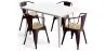 Pack Tavolo da pranzo e 4 sedie da pranzo con braccioli Design industriale - Nuova edizione - Bistrot Stylix image 9
