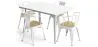 Pack Tavolo da pranzo e 4 sedie da pranzo con braccioli Design industriale - Nuova edizione - Bistrot Stylix image 9
