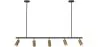 Lampadario a Sospensione Rail - 5 Faretti Dorati Orientabili - 110CM image 9