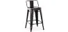 Sgabello da bar con schienale - Design industriale - 60cm - Nuova edizione - Stylix image 9