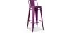 Sgabello da bar con schienale - Design industriale - 76 cm - Nuova edizione - Stylix image 9