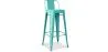 Sgabello da bar con schienale - Design industriale - 76 cm - Nuova edizione - Stylix image 9