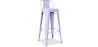 Sgabello da bar con schienale - Design industriale - 76 cm - Nuova edizione - Stylix image 9