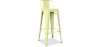 Sgabello da bar con schienale - Design industriale - 76 cm - Nuova edizione - Stylix image 9
