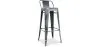 Sgabello da bar con schienale - Design industriale - 76 cm - Nuova edizione - Stylix image 9