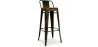 Sgabello da bar con schienale - Design industriale - 76 cm - Nuova edizione - Stylix image 9