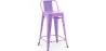 Sgabello da bar con schienale - Design industriale - 60cm - Nuova edizione - Stylix image 9