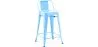 Sgabello da bar con schienale - Design industriale - 60cm - Nuova edizione - Stylix image 9