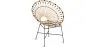 Sedia rotonda da esterno in rattan sintetico - Design Boho Bali - Elsa image 9
