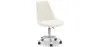 Sedia da Scrivania con Ruote - Bouclé Bianco - Tulip image 9