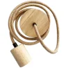 Cavo Lampadario a Sospensione in Iuta e Legno - 200cm - Hanz image 9