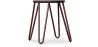 Sgabello Hairpin - 42cm - Legno scuro e metallo  image 9