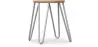 Sgabello Hairpin - 42cm - Legno chiaro e metallo image 9