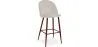 Sgabello imbottito in velluto - Design scandinavo - Evelyne image 9