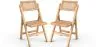 Pack di 2 Sedia da pranzo in rattan Canage e legno - Umbra image 9