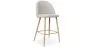 Sgabello imbottito in tessuto - Design scandinavo - 66cm - Evelyne image 9