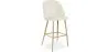 Sgabello imbottito in velluto - Design scandinavo - Evelyne image 9